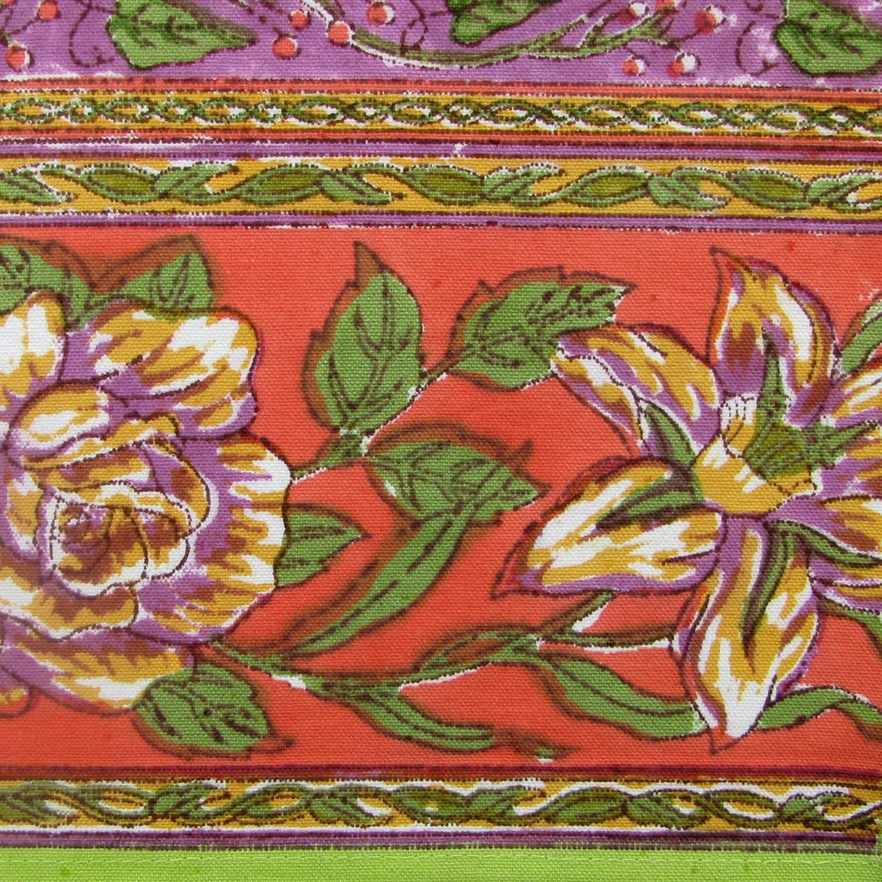 Platzsets (6 Stck.) Blockprint Green Floral 35x45