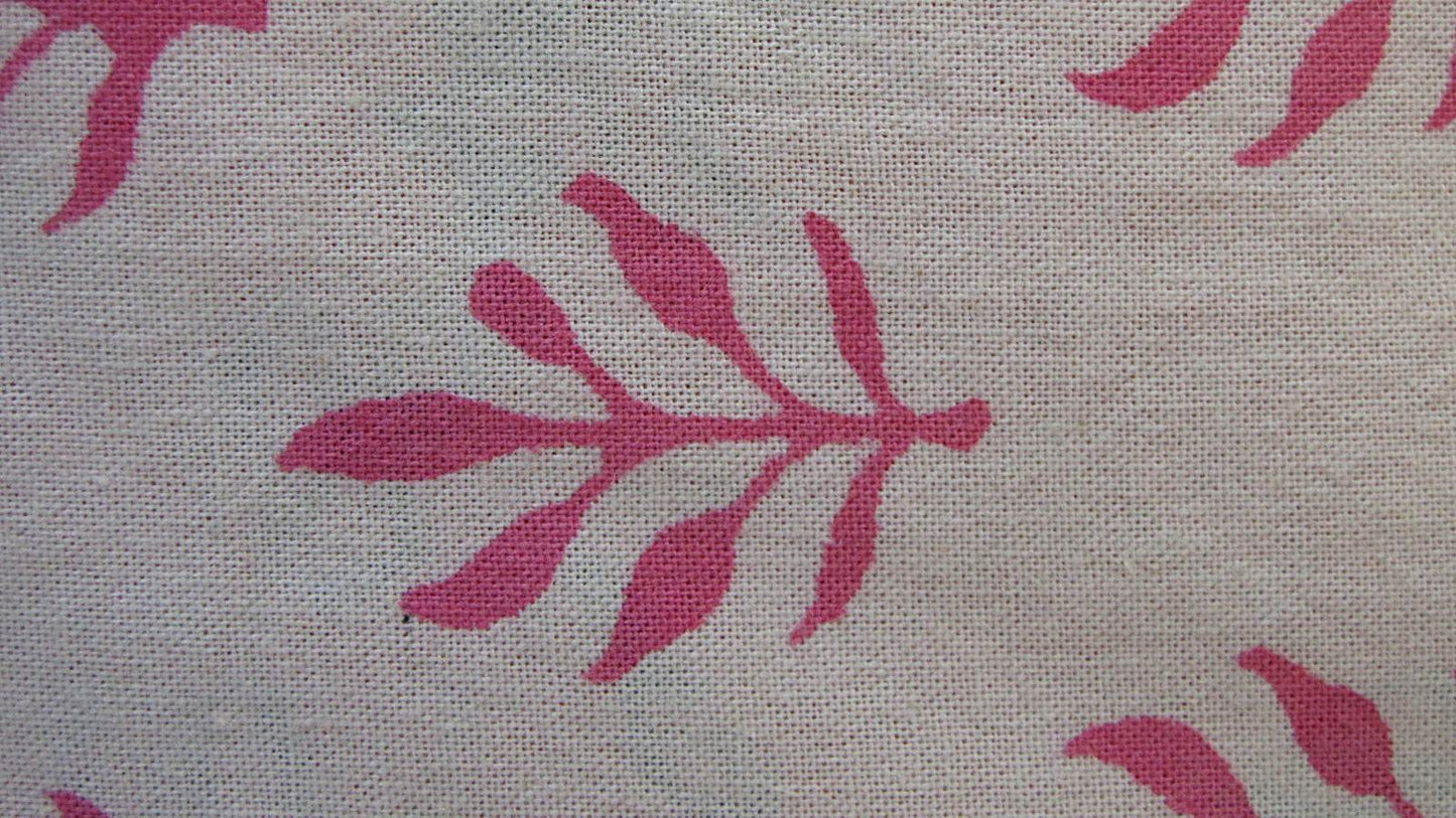 Kissenhülle Blockprint Pink Ornamental/Graphic 60x60