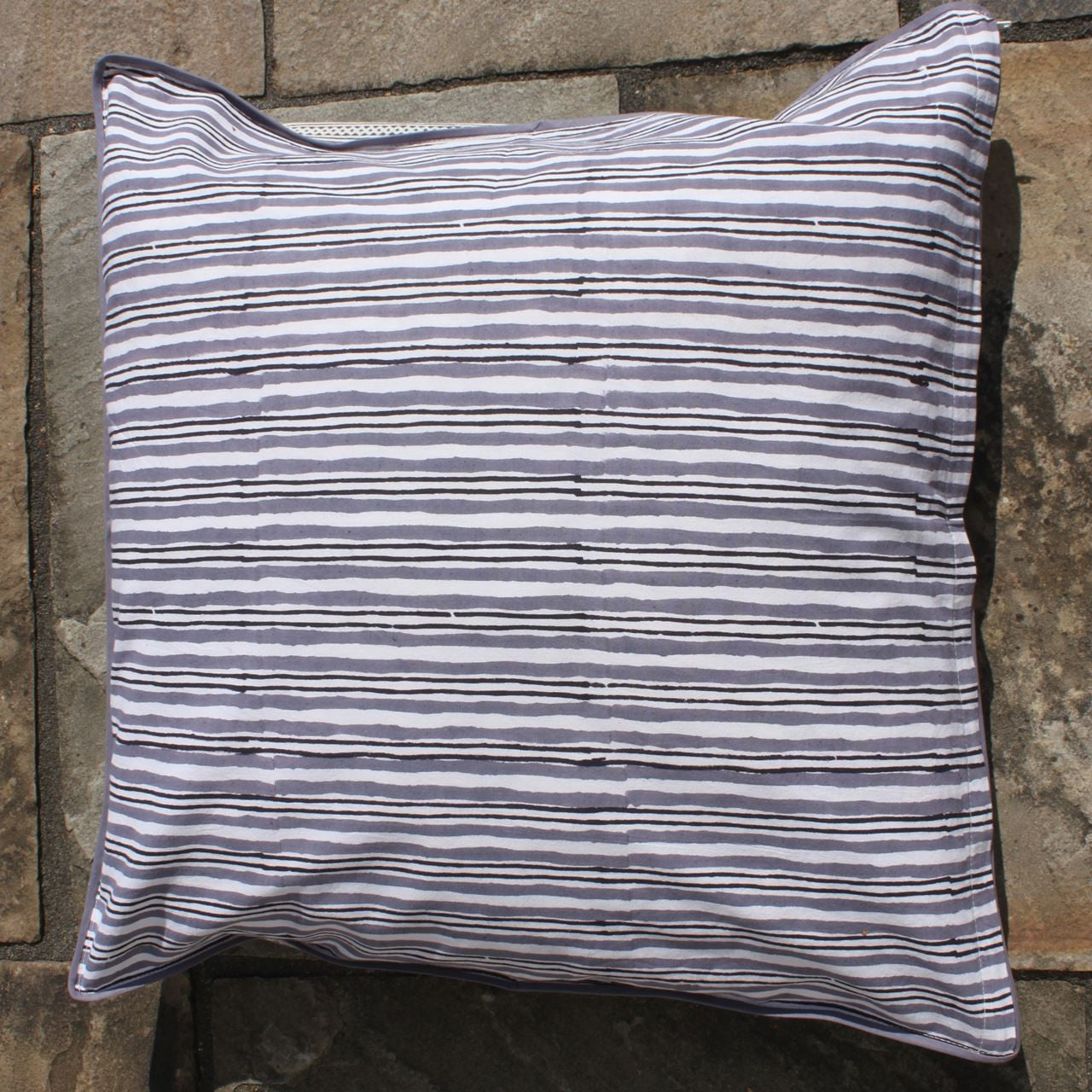 Kissenhülle Blockprint Plasma 60x60