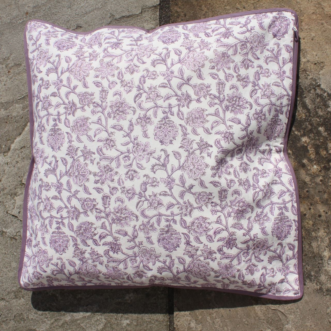 Kissenhülle Blockprint Provence 40x40