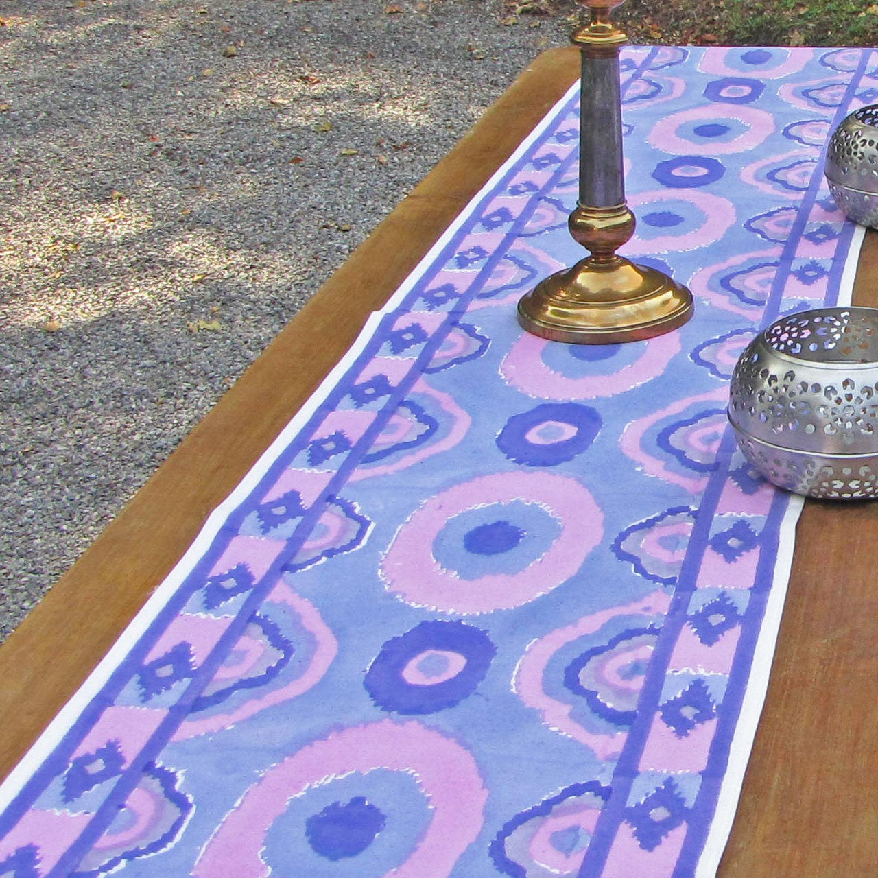 Tischläufer Blockprint Elegance 35x180