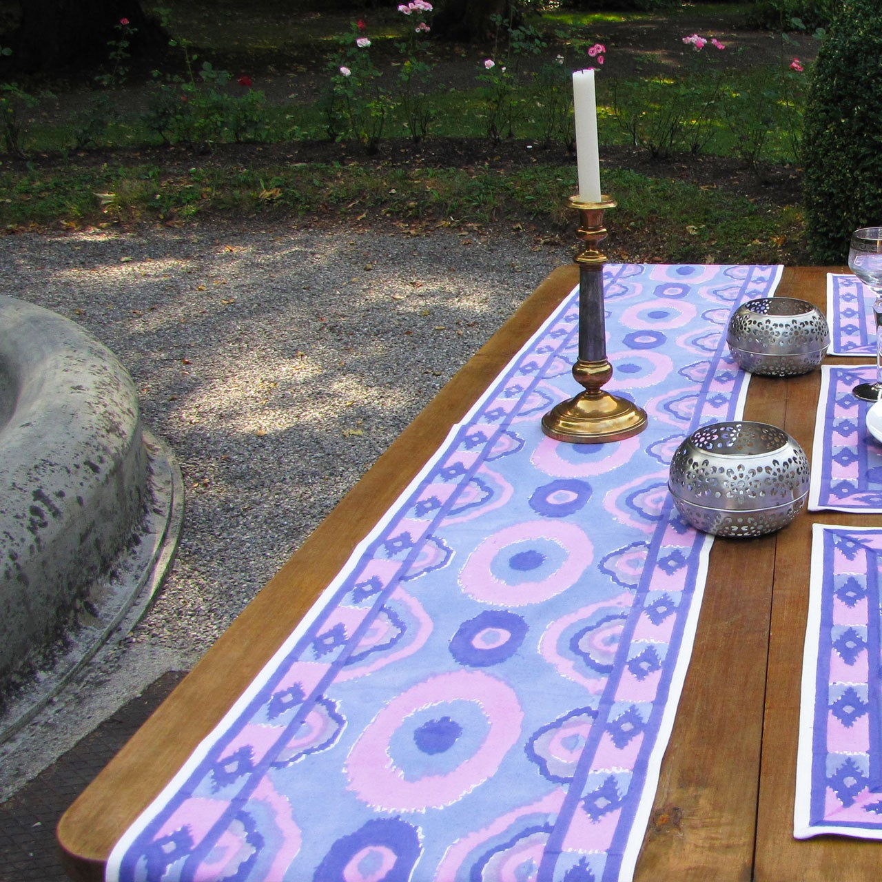 Tischläufer Blockprint Elegance 35x180