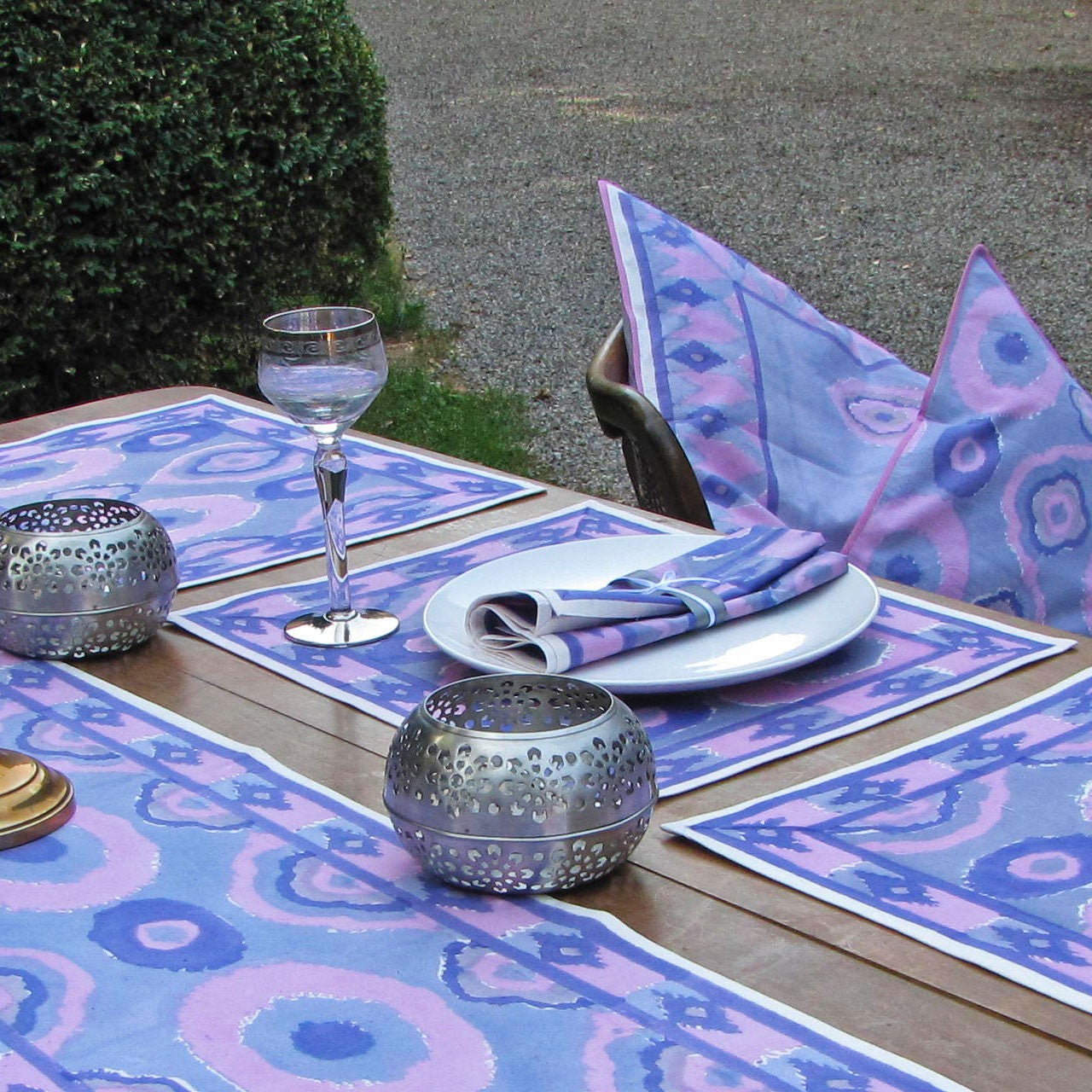 Platzsets (6 Stck.) Blockprint Elegance 35x45