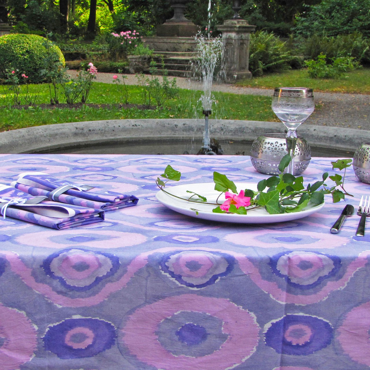 Tischdecke Blockprint Elegance ca.140x220