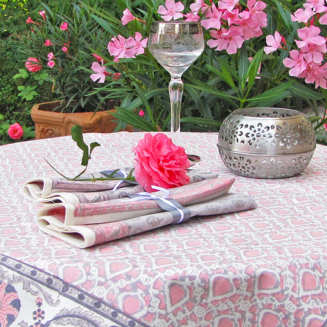 Servietten (6 Stck.) Blockprint Dornroeschen 45x45