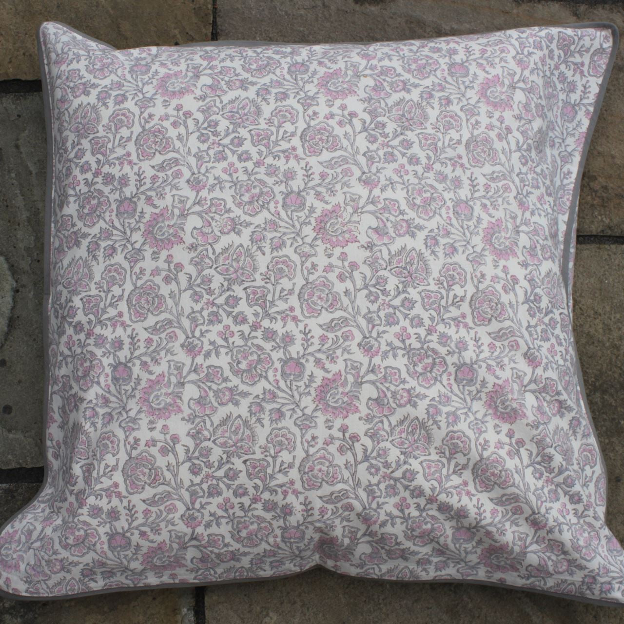 Kissenhülle Blockprint Midsommer 60x60