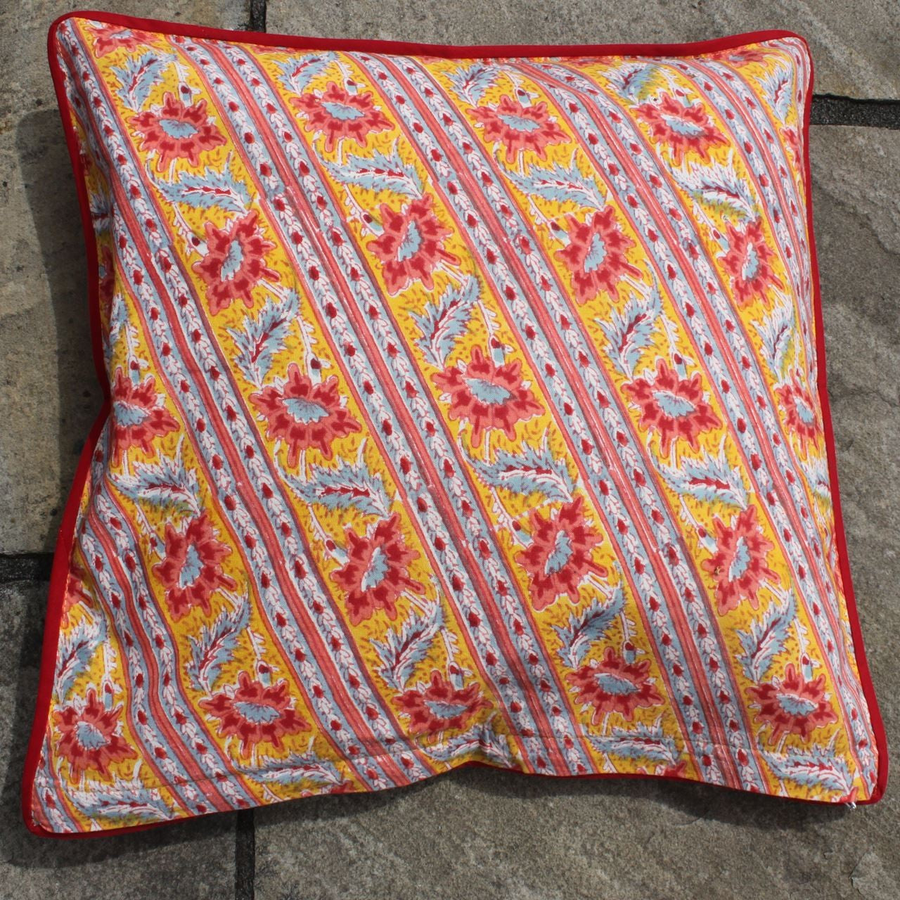 Kissenhülle Blockprint Indian Summer 40x40