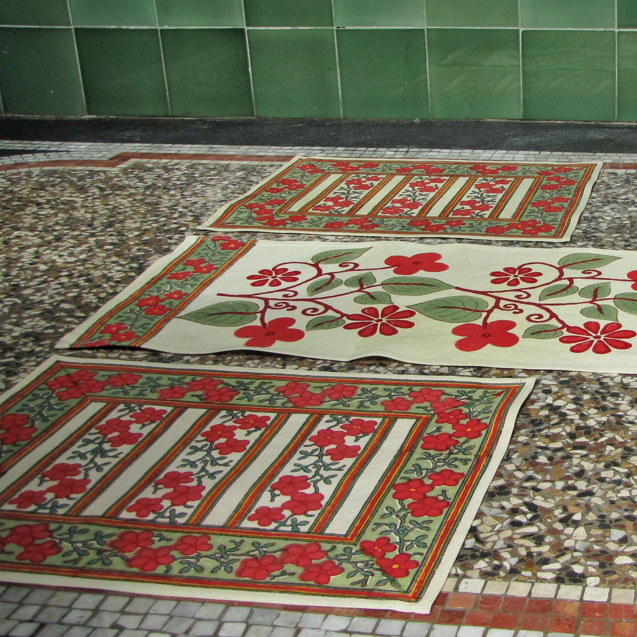 Platzsets (6 Stck.) Blockprint Puszta 35x45