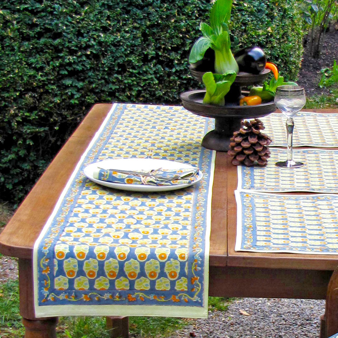 Tischläufer Blockprint Sophisticated 35x180