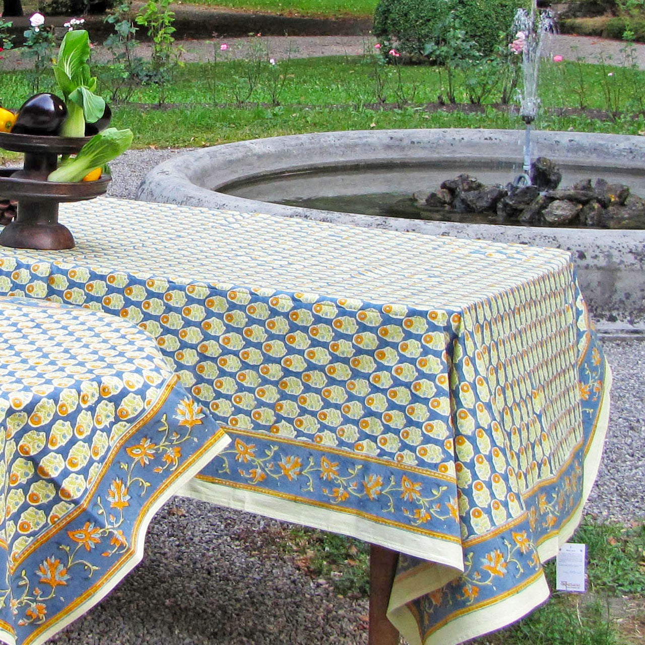 Tischdecke Blockprint Sophisticated ca. 140x220