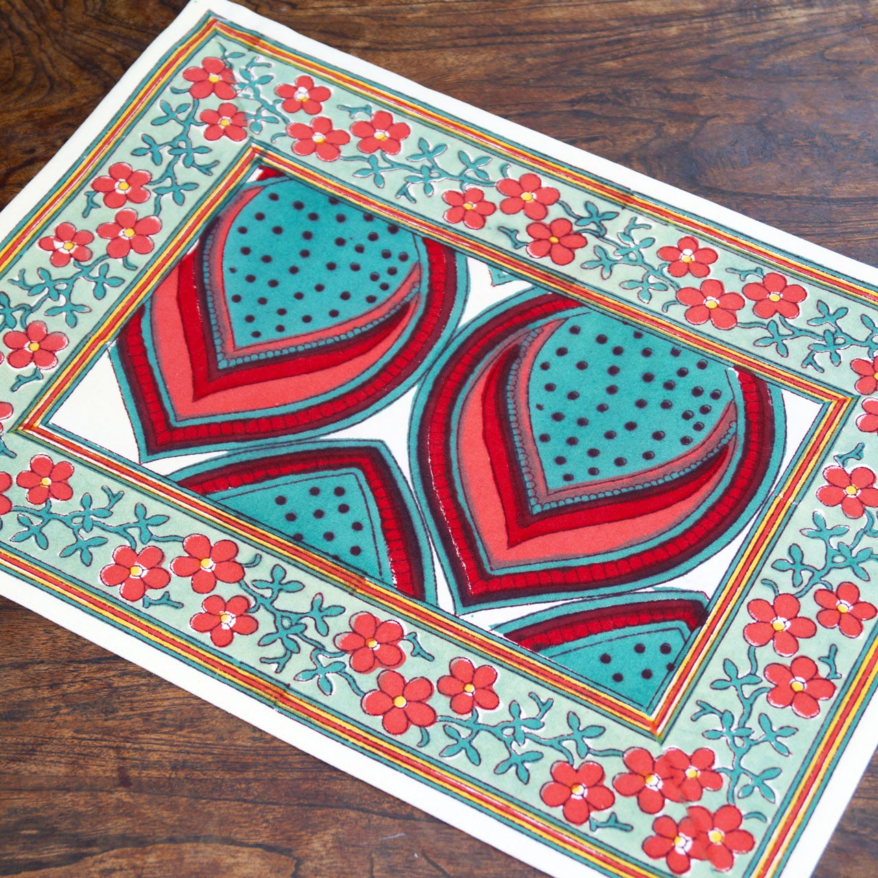 Platzsets (4 Stck.) Blockprint Puszta 35x45