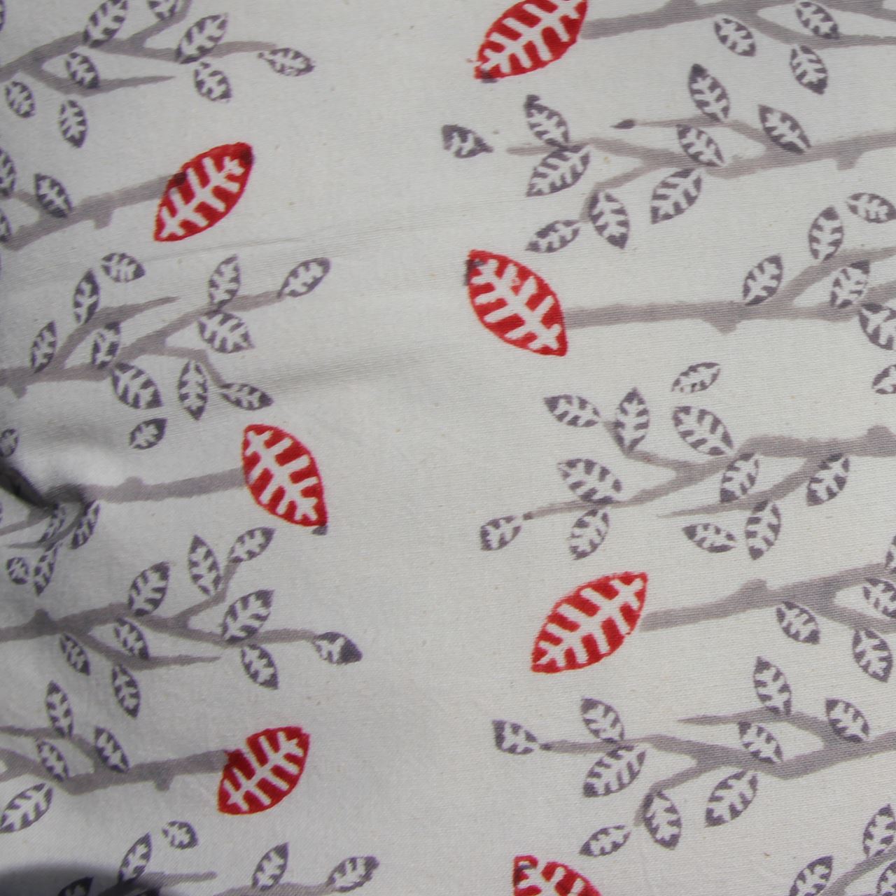 Kissenhülle Blockprint Gray Trees Allover 40x40