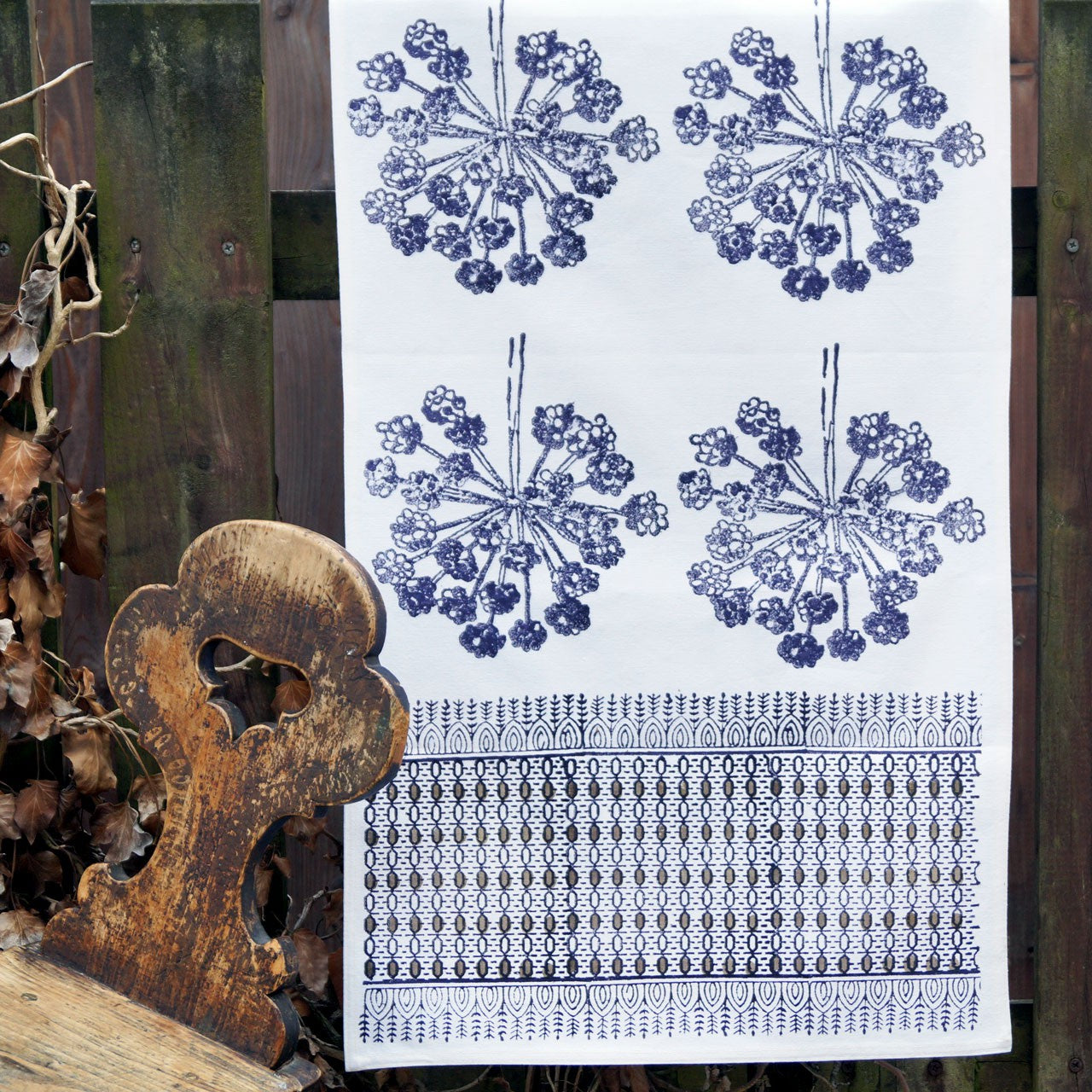 Tischläufer Blockprint Simply Herb 45x150