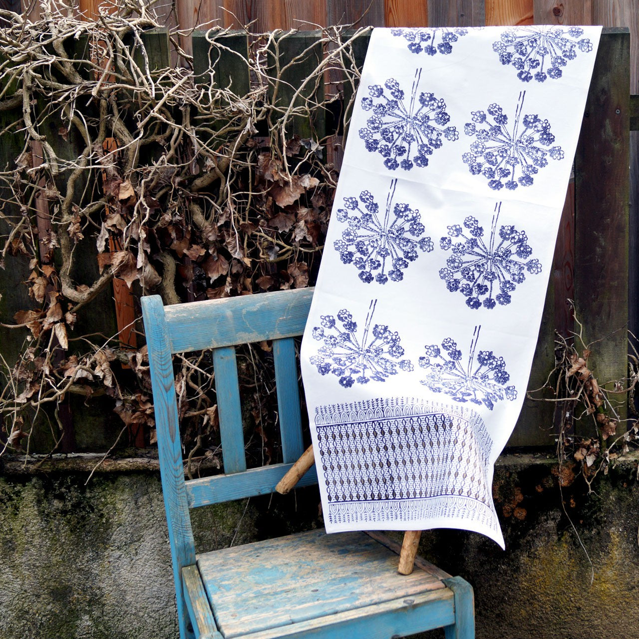 Tischläufer Blockprint Simply Herb 45x150