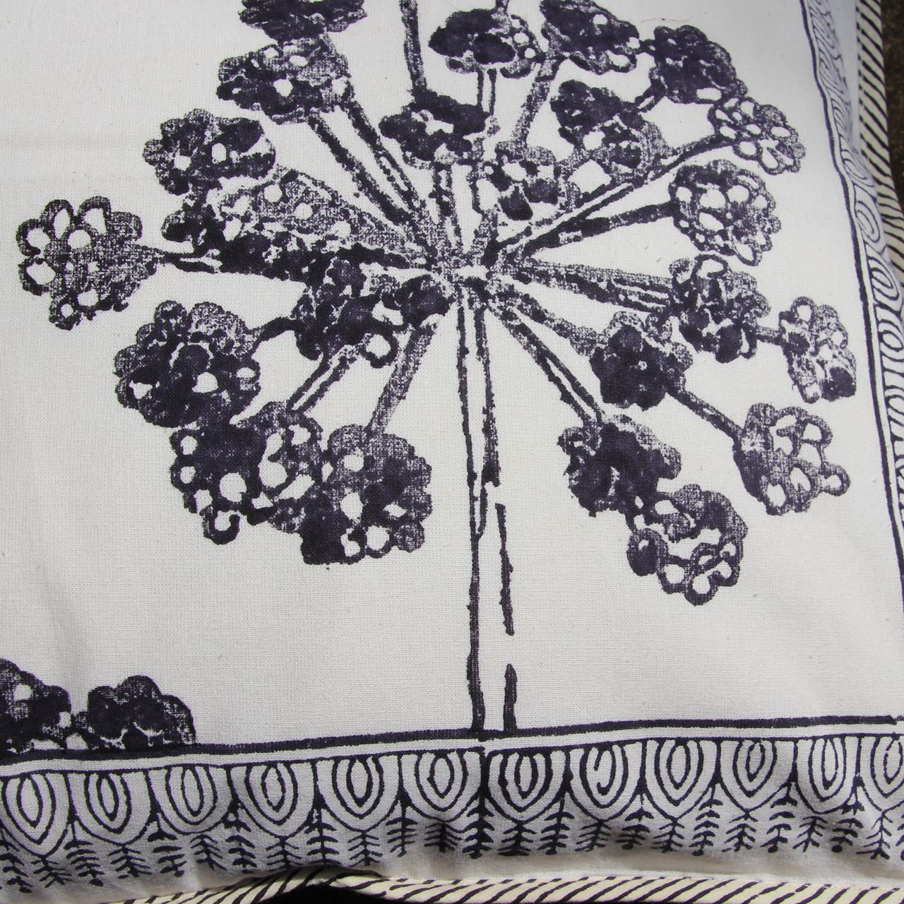 Kissenhülle Blockprint Simply Herb Big 40x40