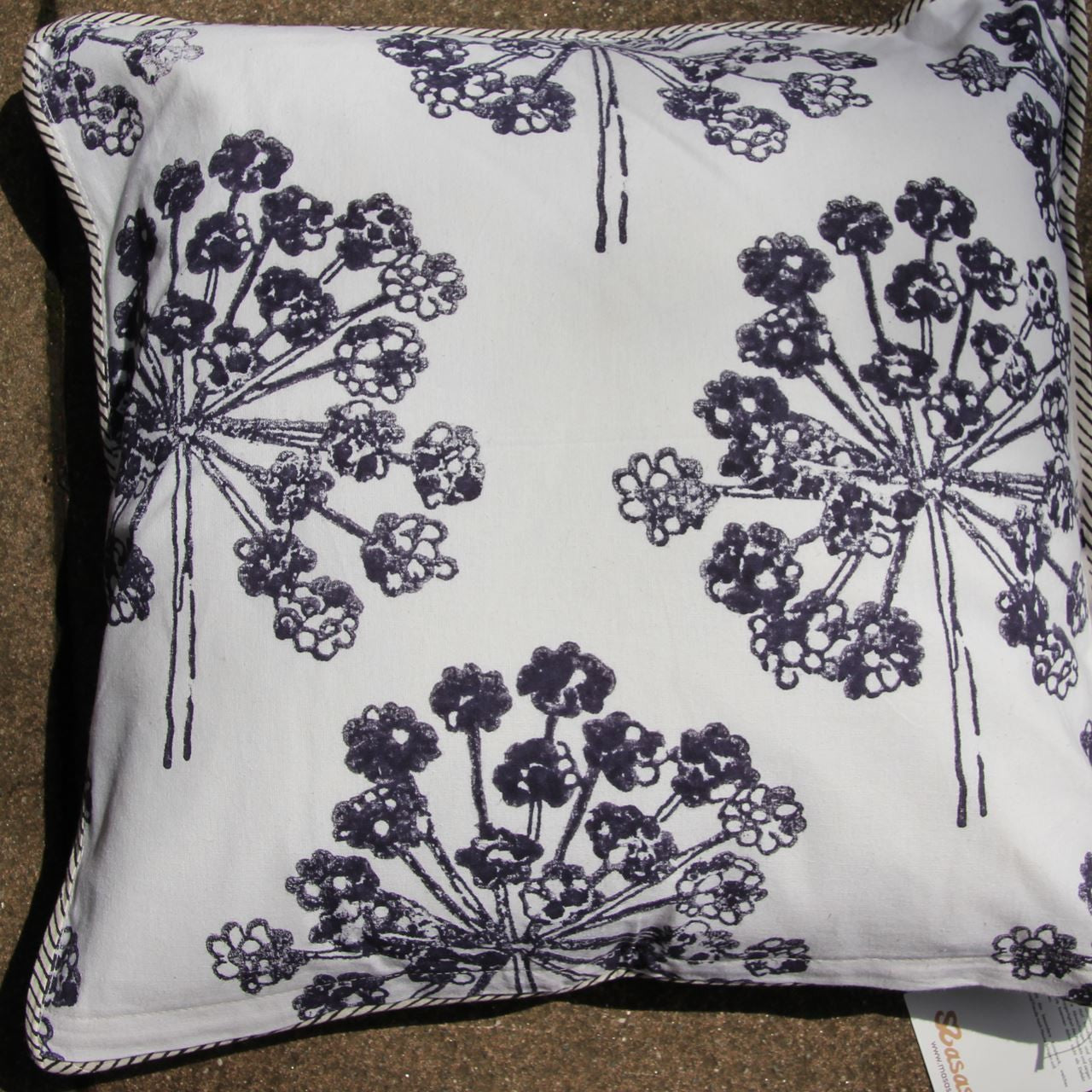 Kissenhülle Blockprint Simply Herb Big 40x40