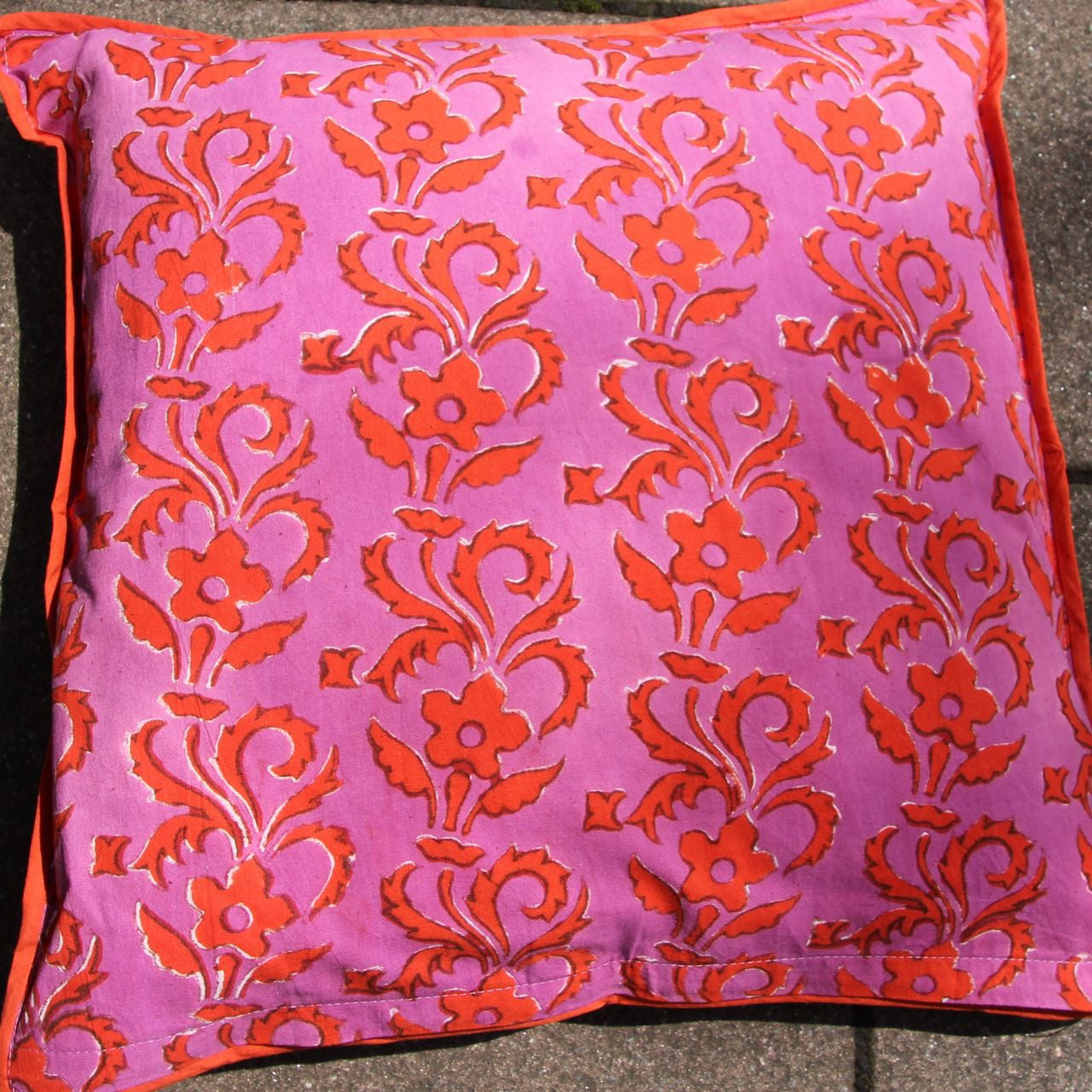 Kissenhülle Blockprint Alhambra 40x40