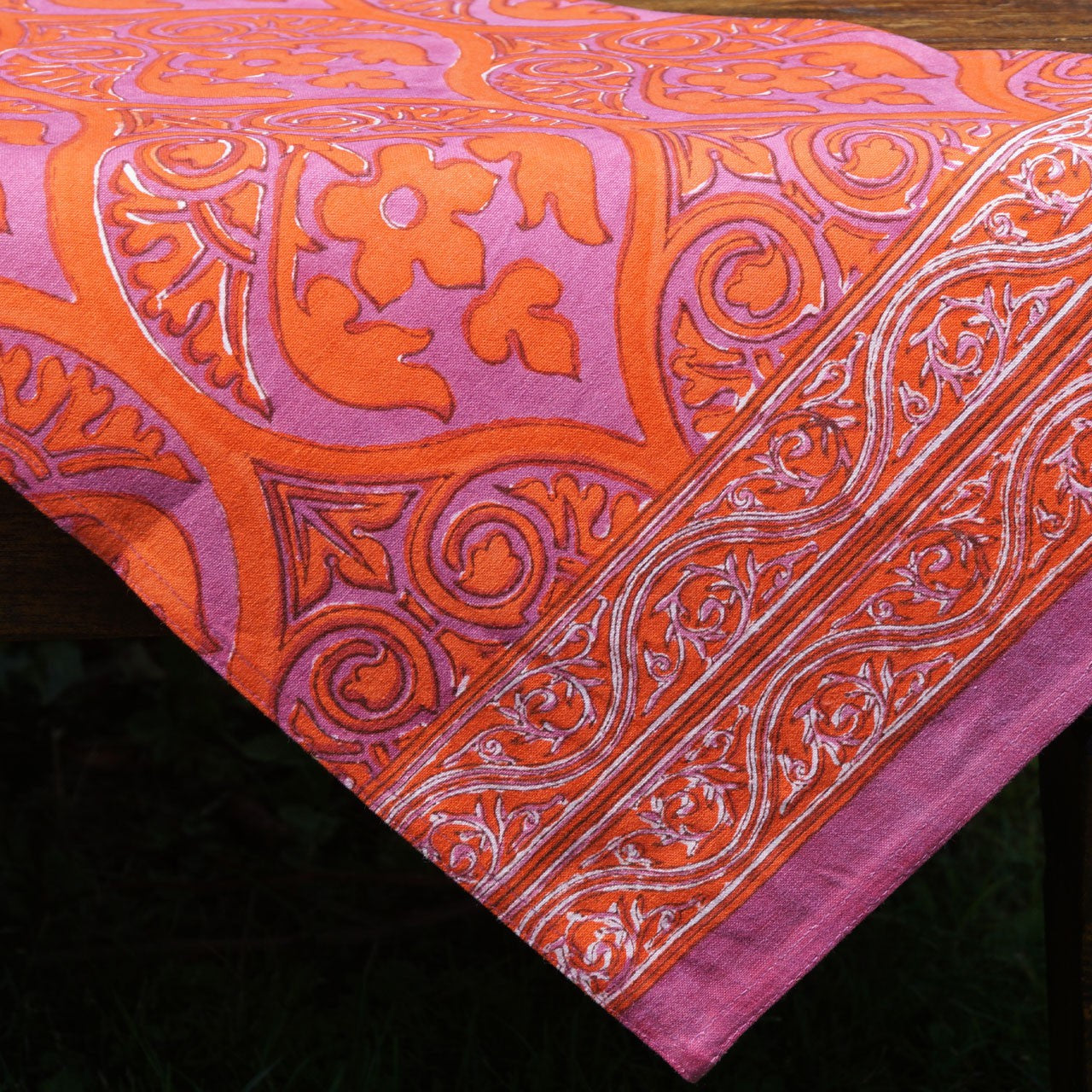 Tischläufer Blockprint Alhambra 35x180