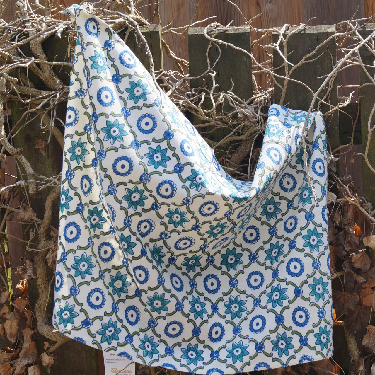 Geschirrtuch Blockprint Schlossgarten