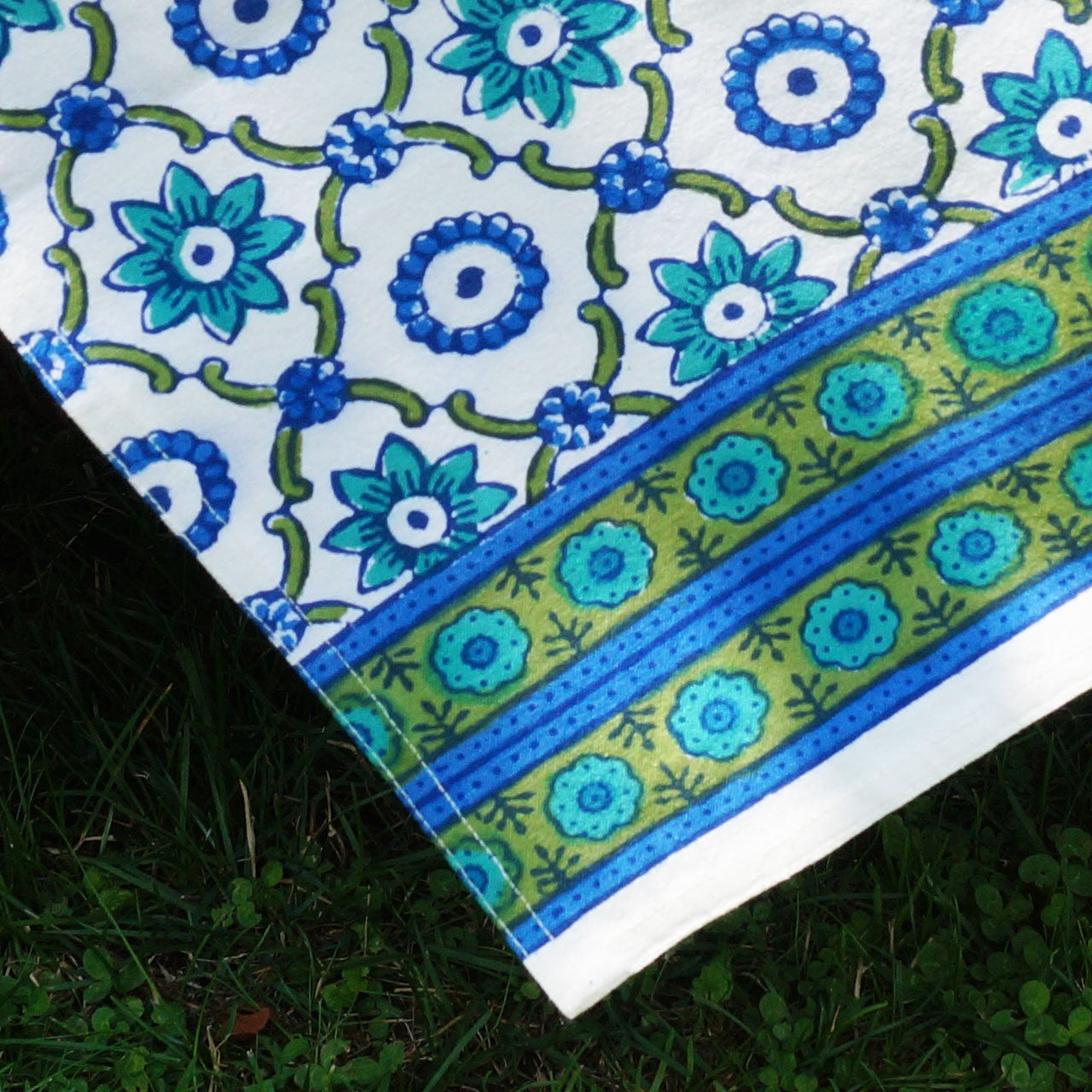 Tischläufer Blockprint Schlossgarten 45x150