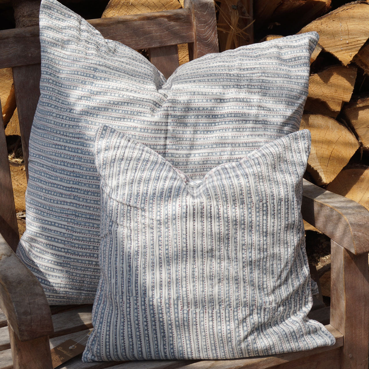 Kissenhülle Blockprint Velvet London60x60