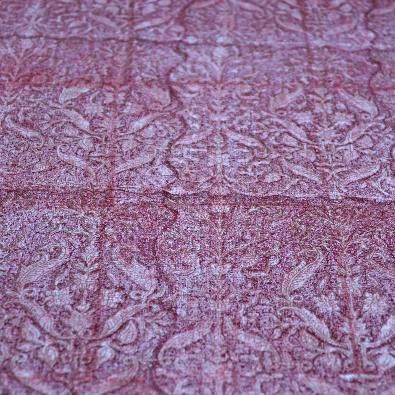 Tischdecke Blockprint Red gold 90x90