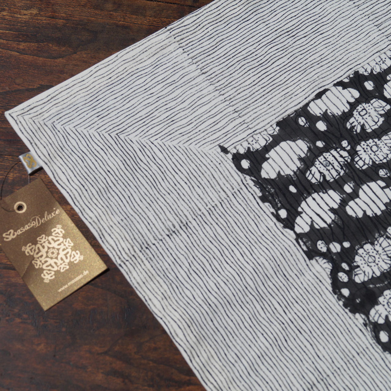 Tischdecke Blockprint Poppy 90x90