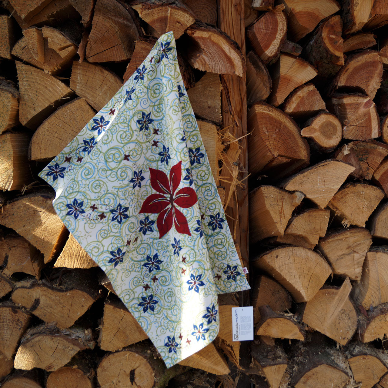 Geschirrtuch Blockprint Butterfly