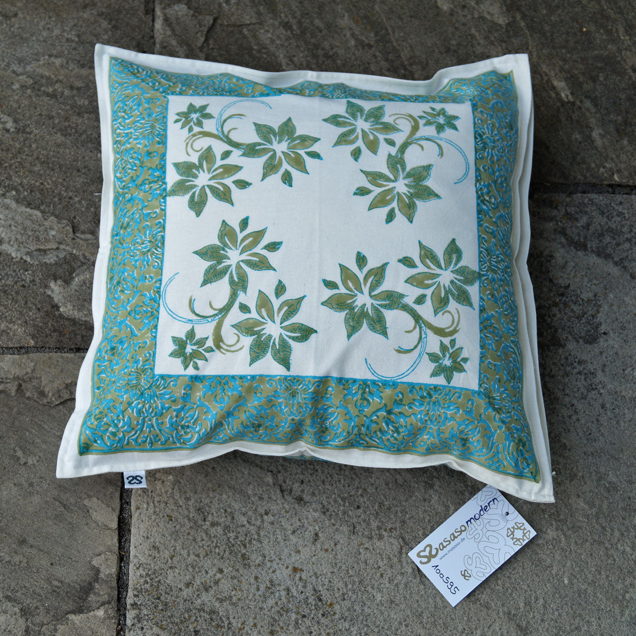 Kissenhülle Blockprint Neobaroque 40x40