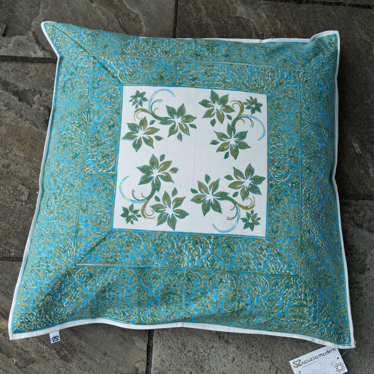 Kissenhülle Blockprint Neobaroque II 60x60