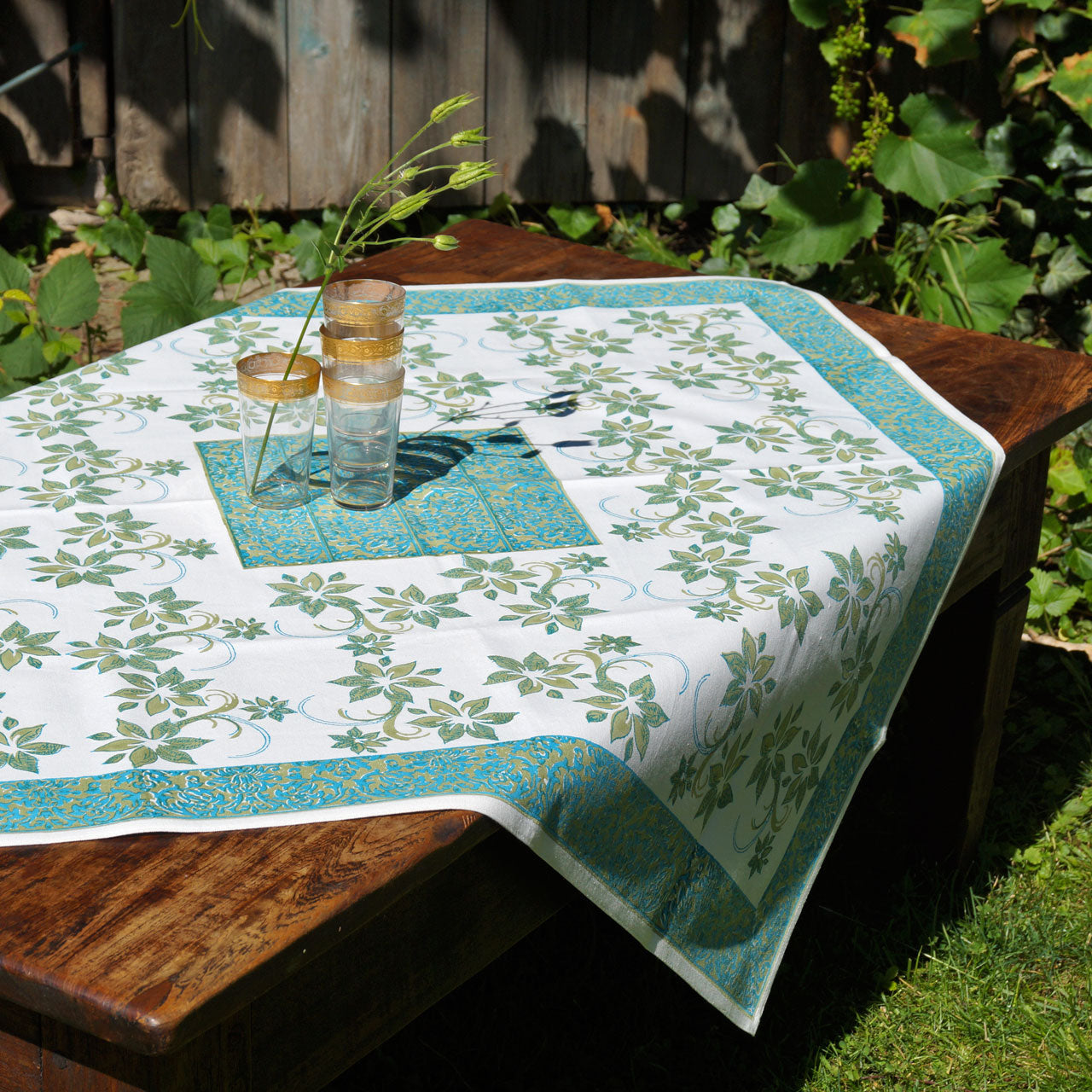 Tischdecke Blockprint Neobaroque 90x90