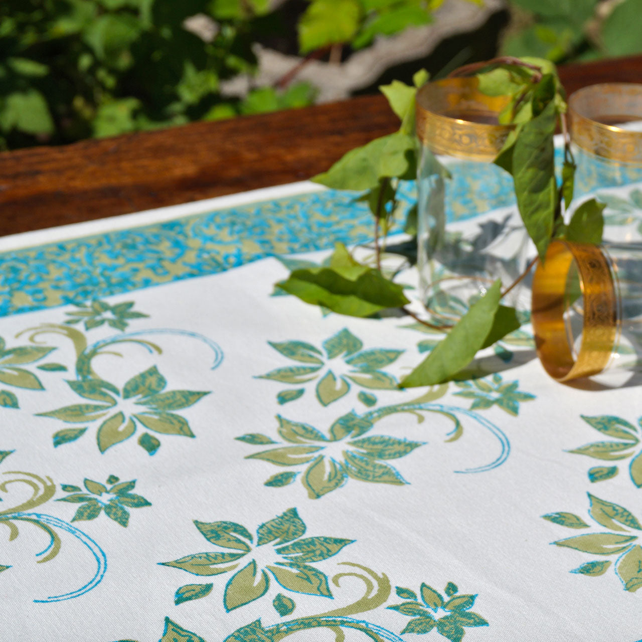 Tischläufer Blockprint Neobaroque 45x150