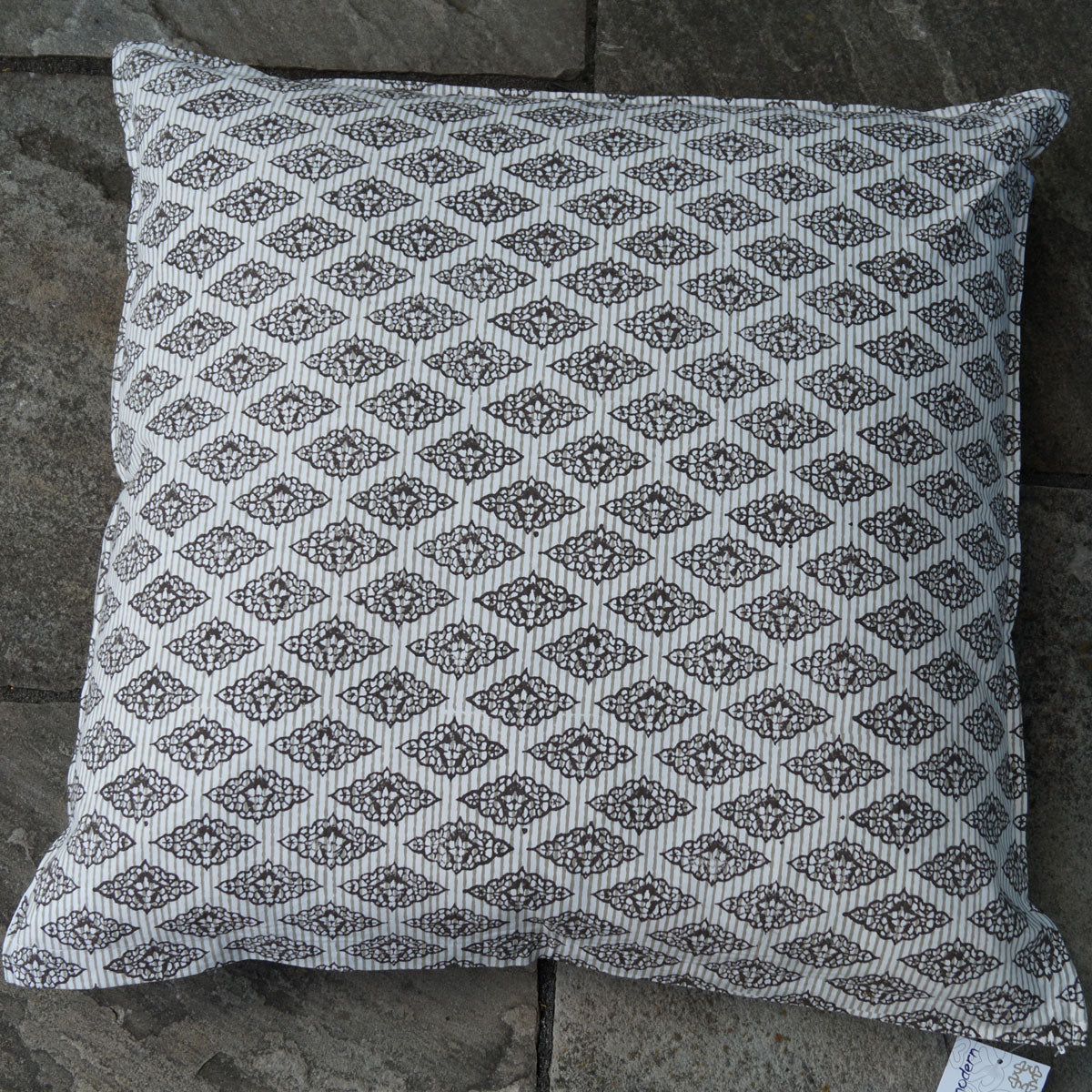 Kissenhülle Blockprint Lace II 60x60