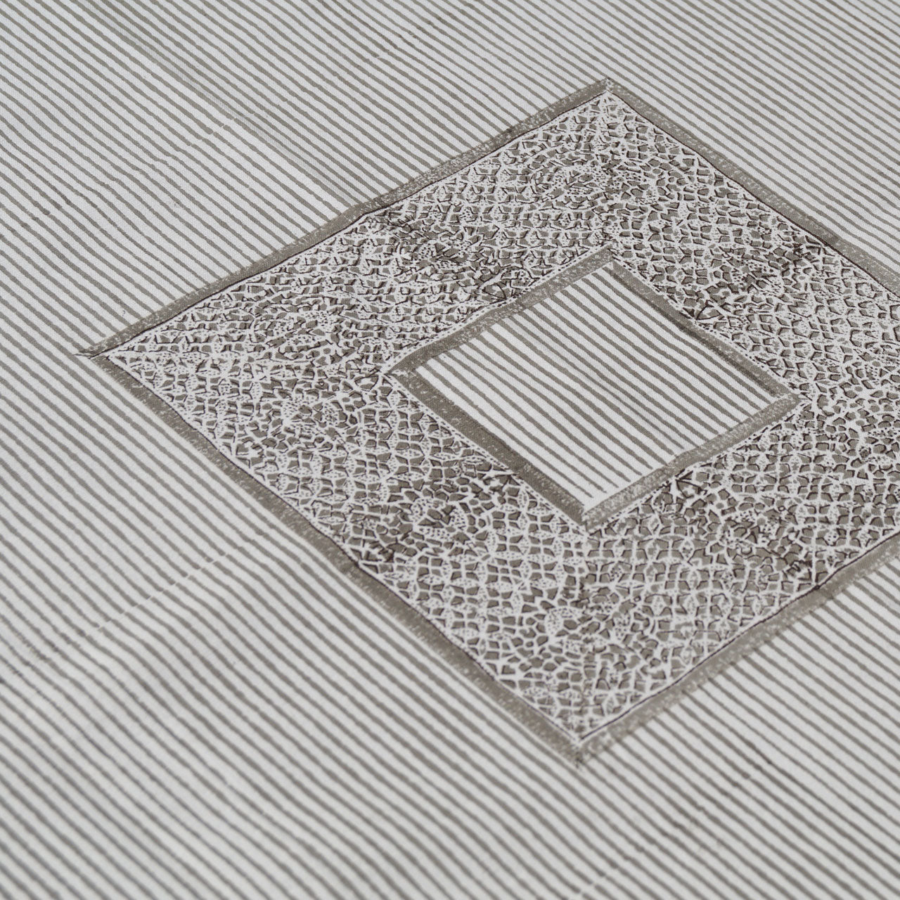 Tischdecke Blockprint Lace 90x90