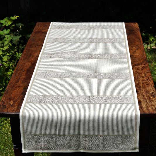 Tischläufer Blockprint Lace II 45x150