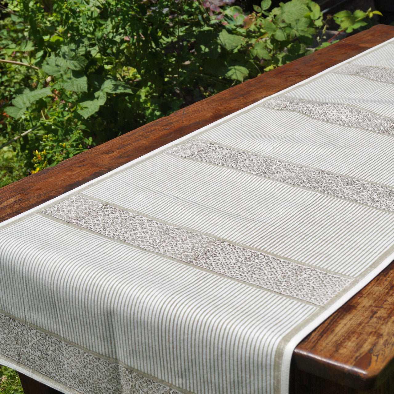 Tischläufer Blockprint Lace II 45x150