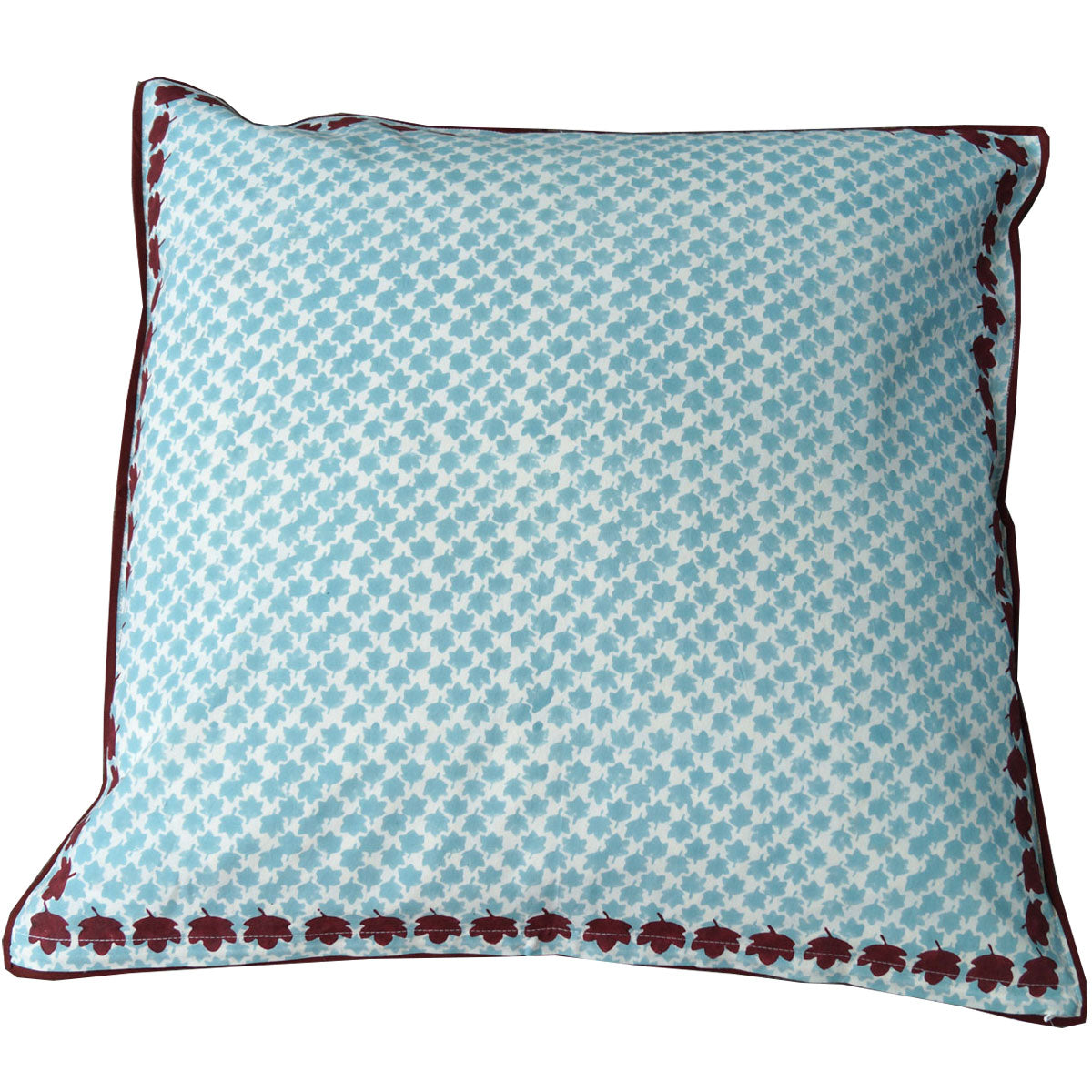 Kissenhülle Blockprint Farn 60x60