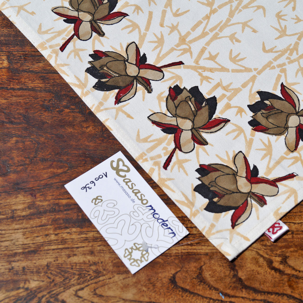 Platzsets (4 Stck.) Blockprint Lotus 35x45