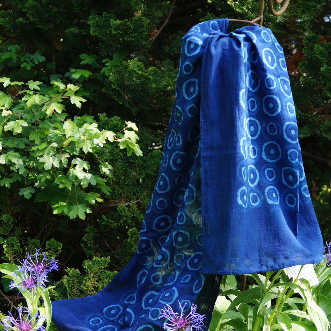 Schal Blockprint Marina 50x190