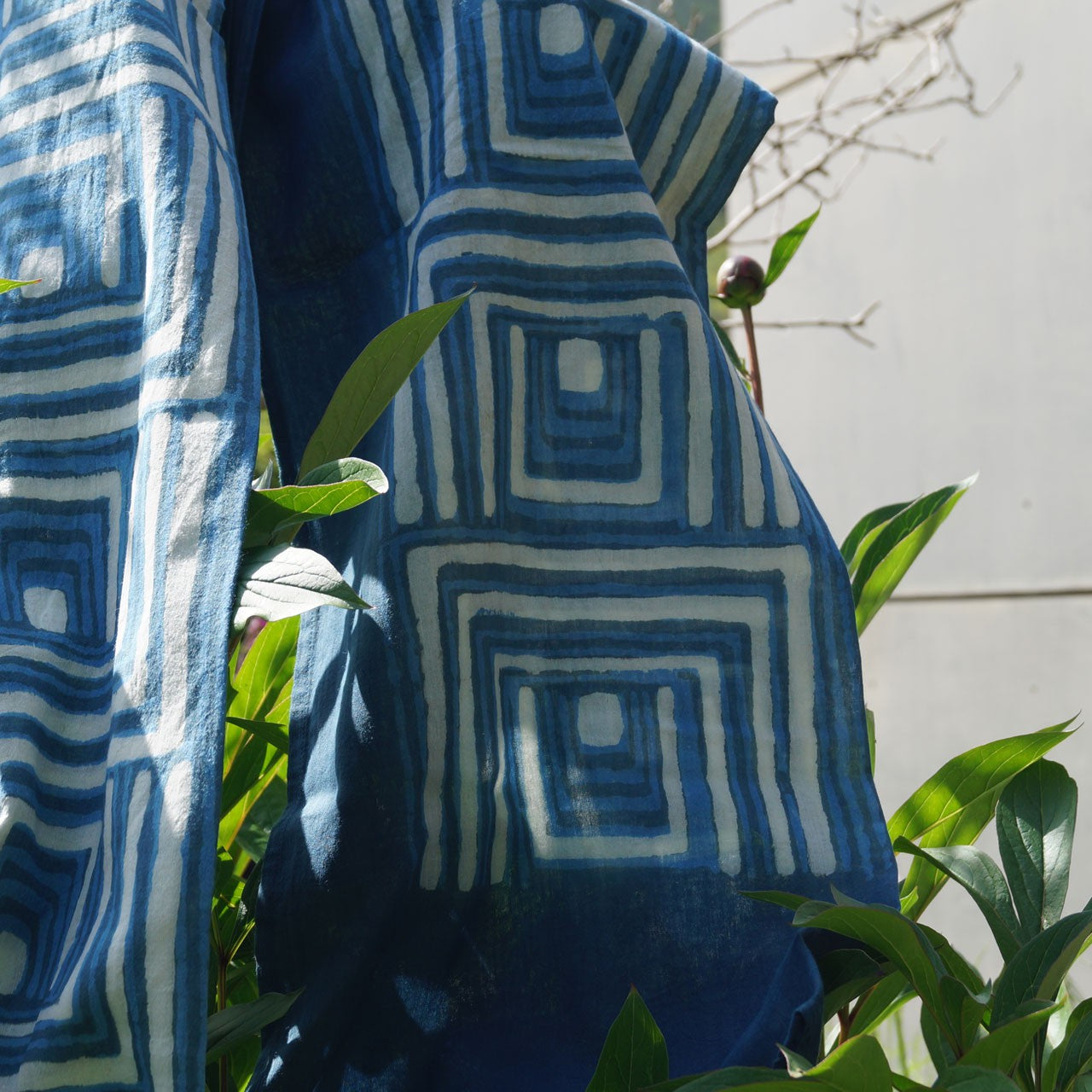 Schal Blockprint Tabea 50x190