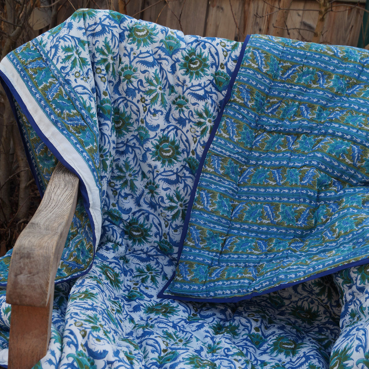 Steppdecke Blue Summer 225x270 cm
