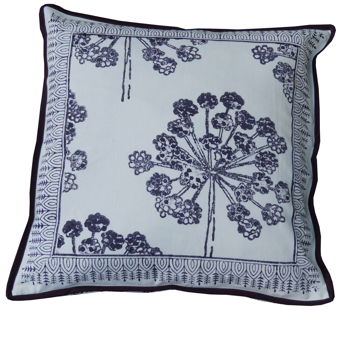 Kissenhülle Blockprint Simply Herb II 40x40