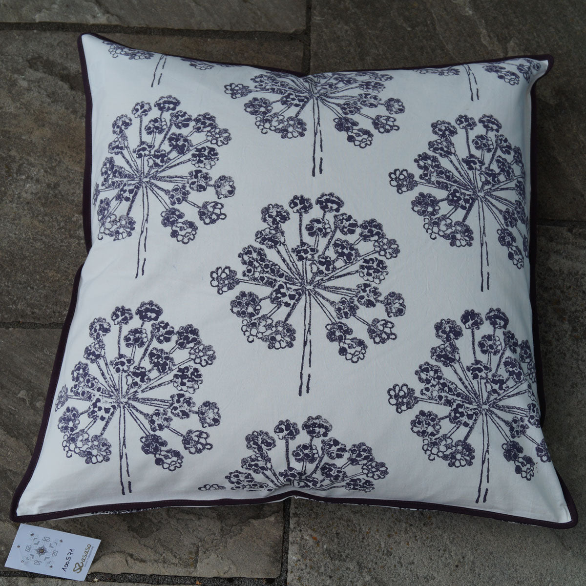 Kissenhülle Blockprint Simply Herb II 60x60