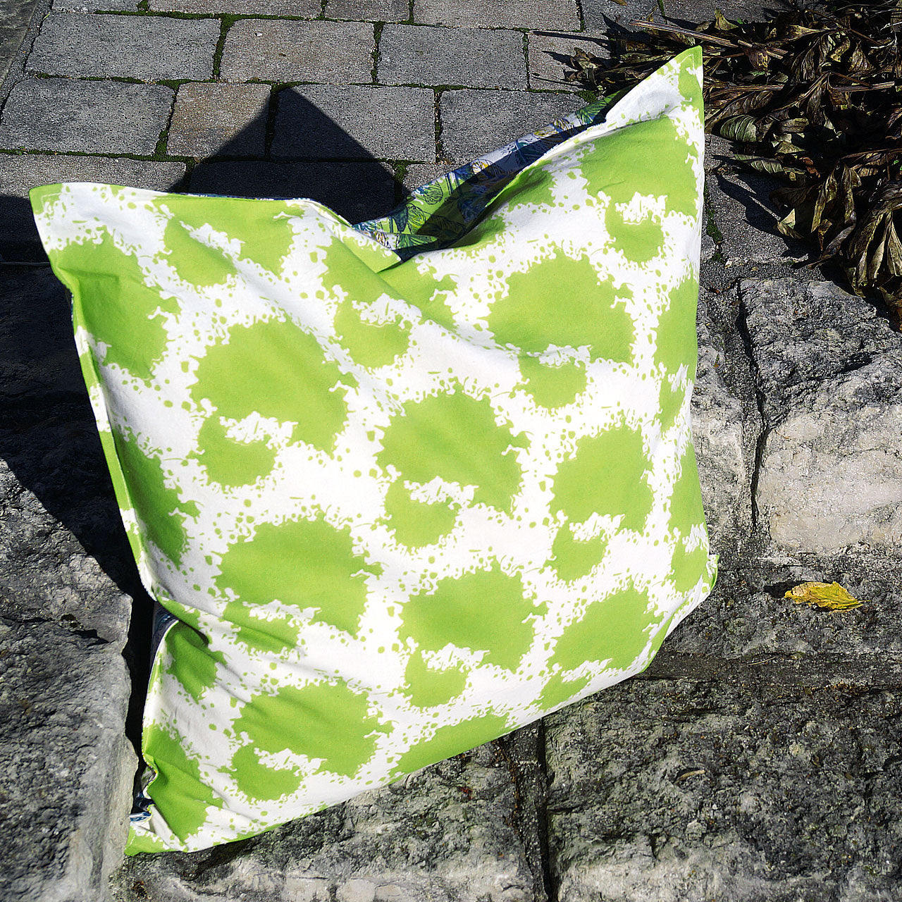 Kissenhülle Blockprint Feather 40x40