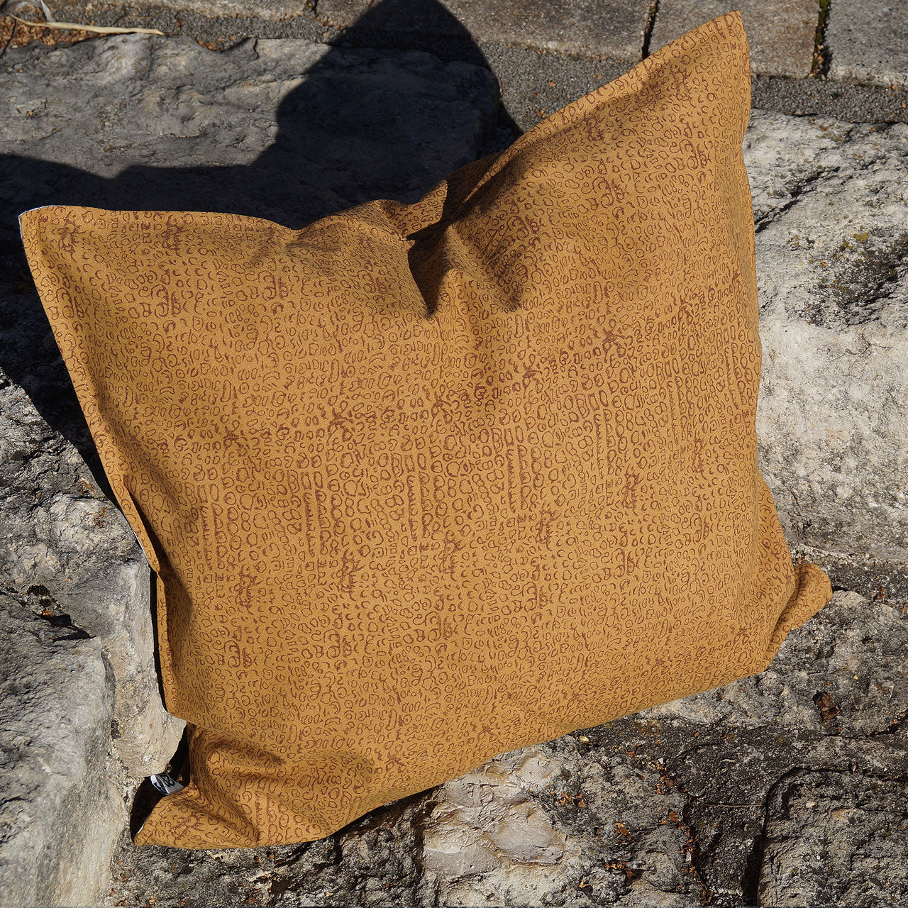 Kissenhülle Blockprint Dragonfly II 40x40