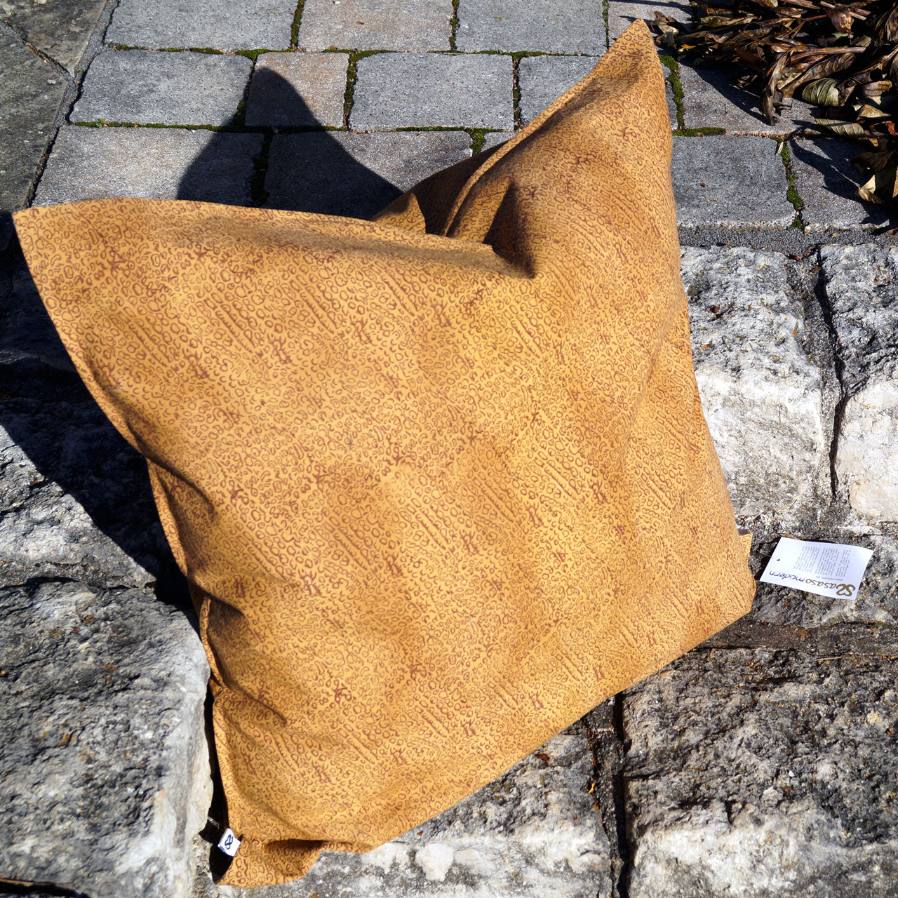 Kissenhülle Blockprint Dragonfly II 60x60