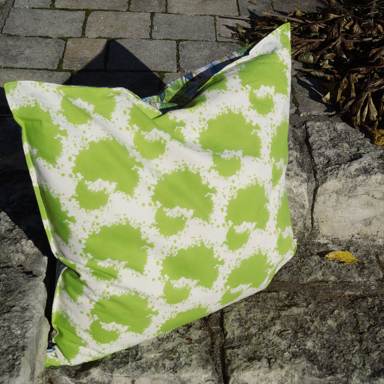 Kissenhülle Blockprint Feather 60x60