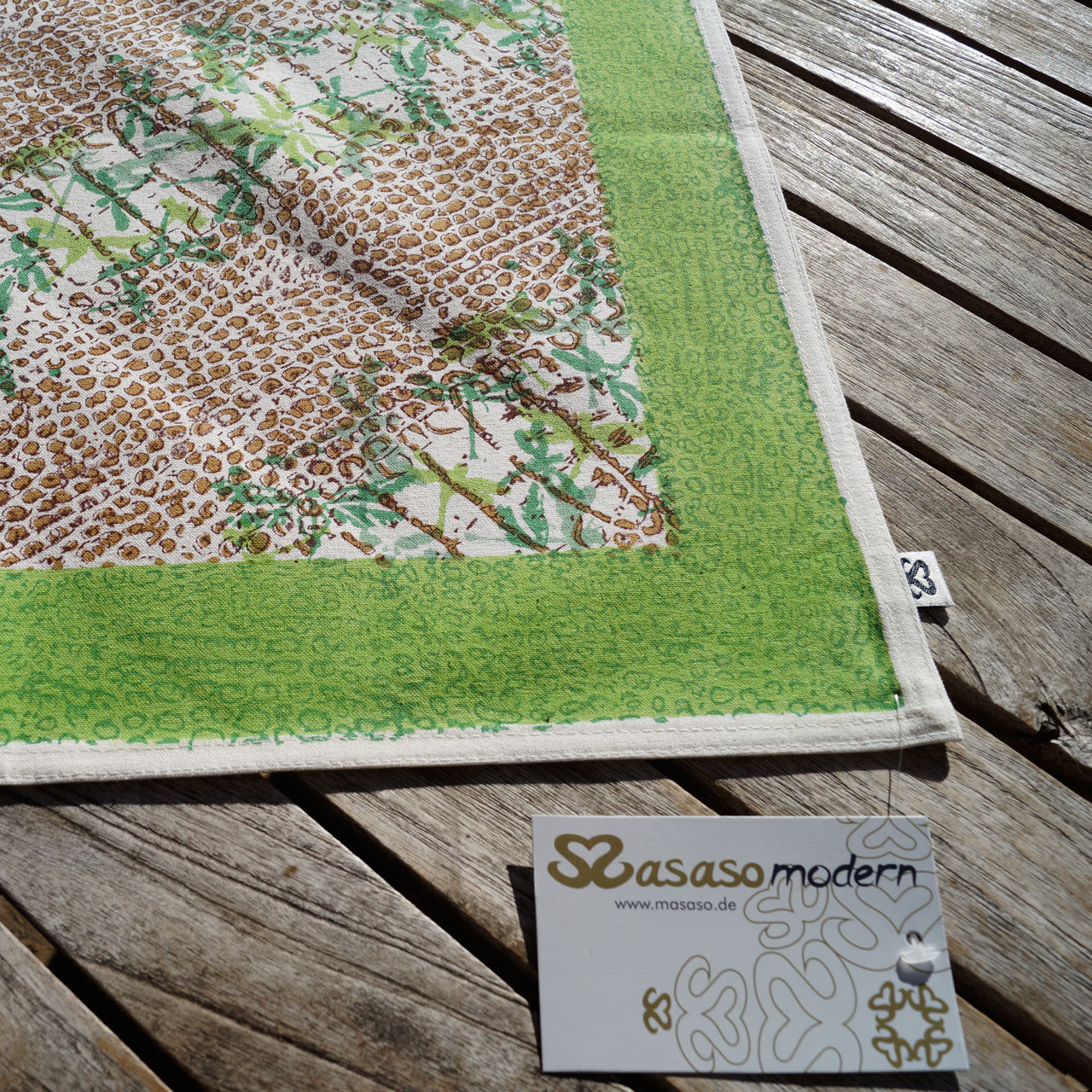 Tischdecke Blockprint Dragonfly 90x90