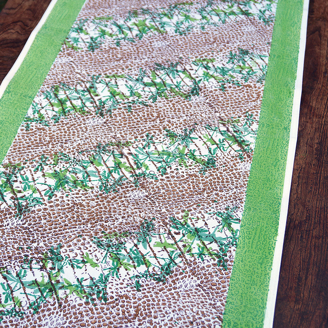 Tischläufer Blockprint Dragonfly 45x150