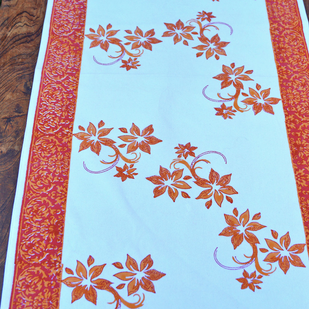 Tischläufer Blockprint Spice 45x150